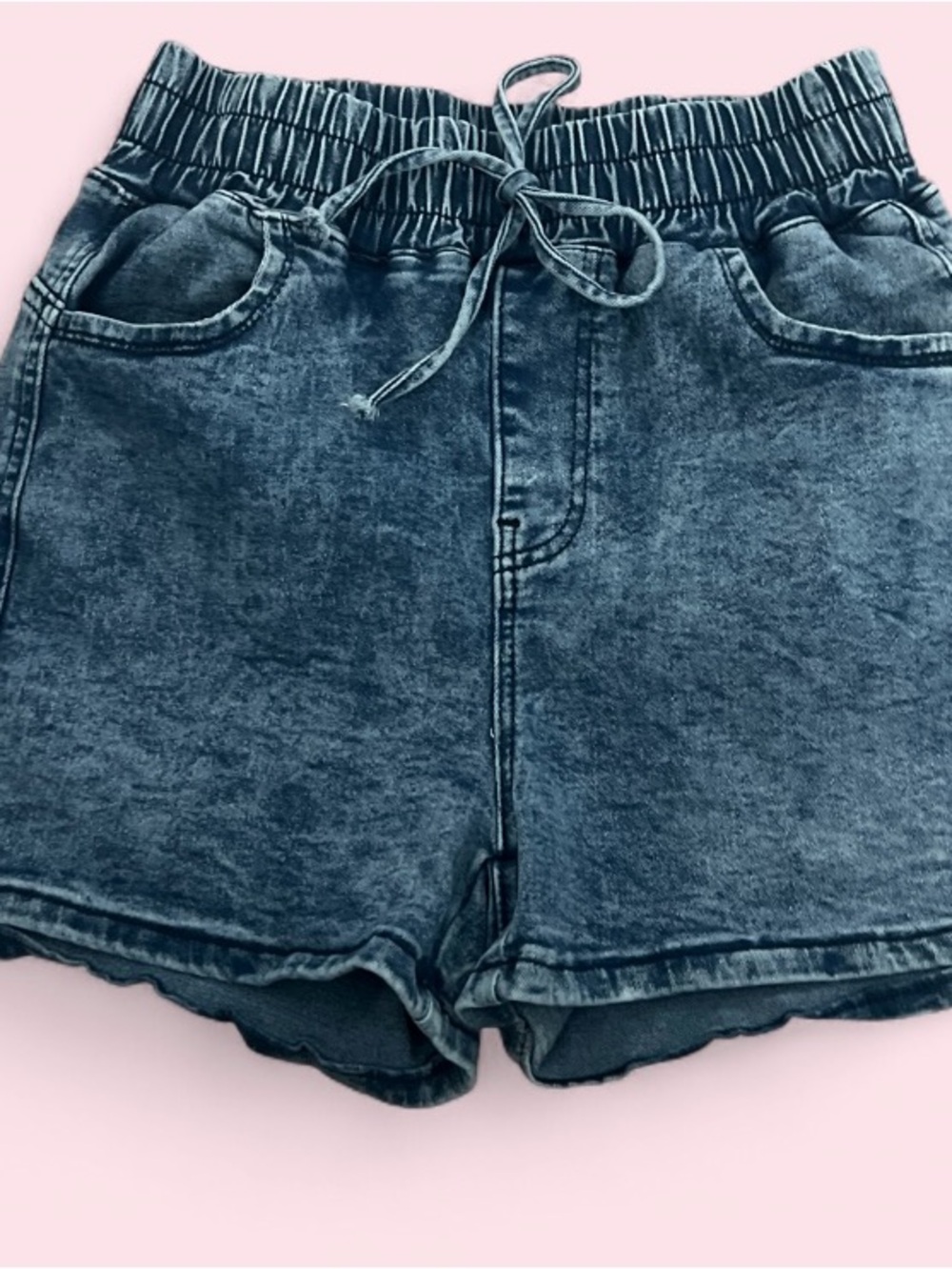 Y2k blue denim shorts